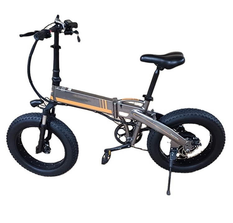 Folding Step Through Electric Bicycle 20 Inch Fat Tire 350w Ebike 48v Electric Bike 7 Speeds ebike