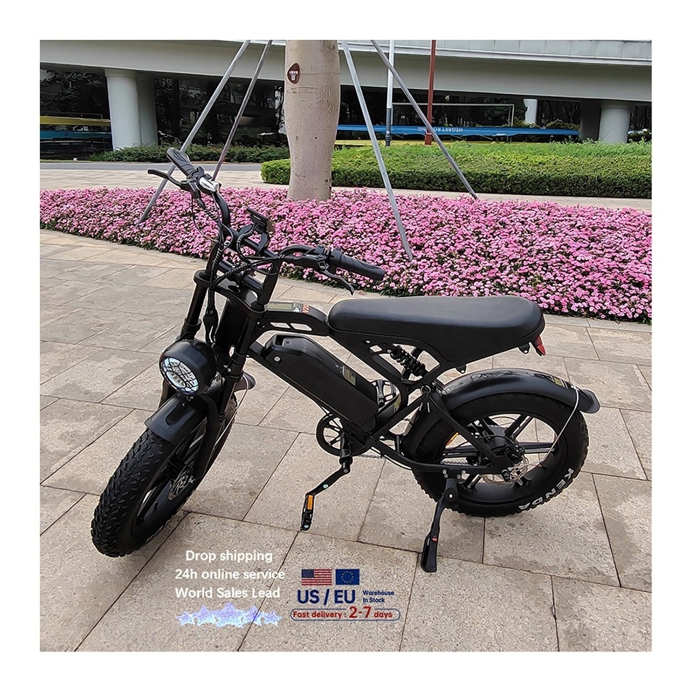 V20 EBIKE Hot Selling Design Belt Drive Electric Motor Bike Fat Tire Electric Other Bikes Long Range E Bike