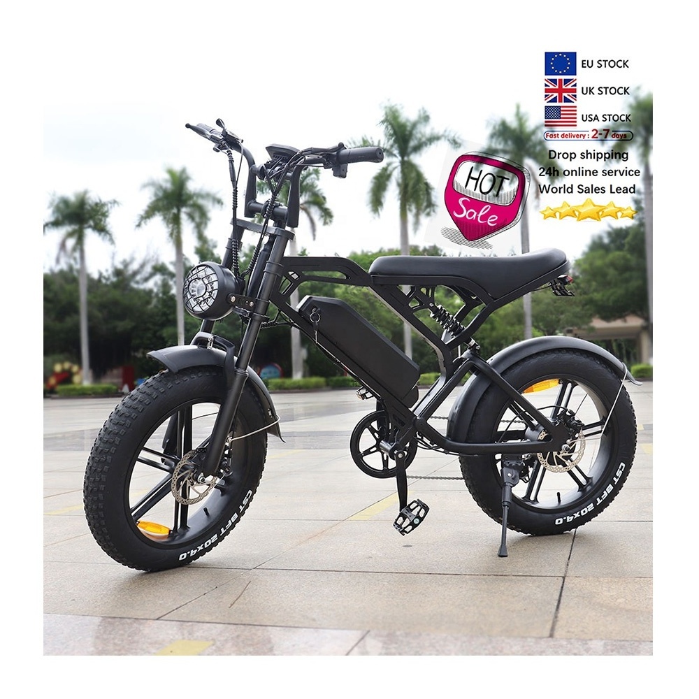 V20 EBIKE Hot Selling Design Belt Drive Electric Motor Bike Fat Tire Electric Other Bikes Long Range E Bike