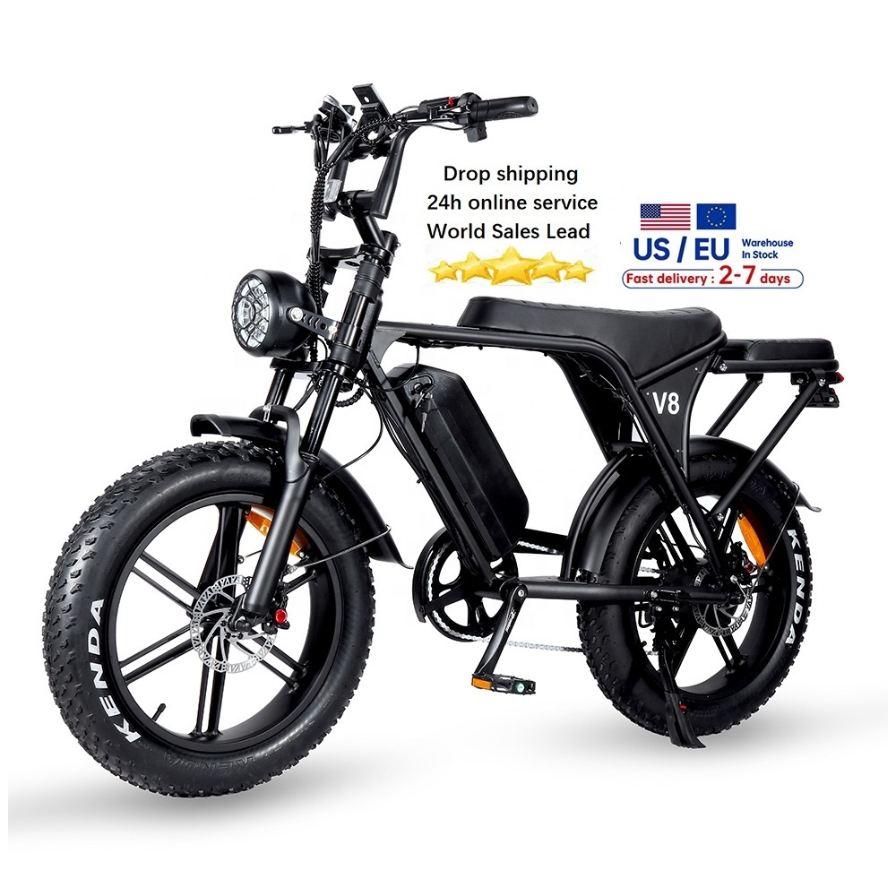 EU stock Fat Tire Electr Bike V8 3.0 E bike Price OUXI V8 ebike 250W Motor Battery Electric Bicycle