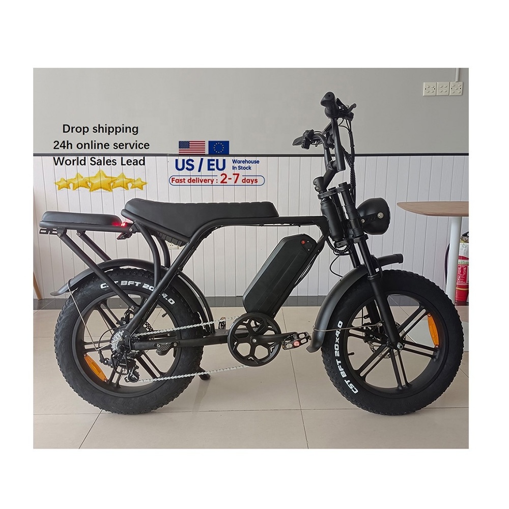 750W motorcycle electr Mountain e-bike 25km 50km high speed fat tire ebike ouxi v8 biycicle electric bike fatbike V8 e bike