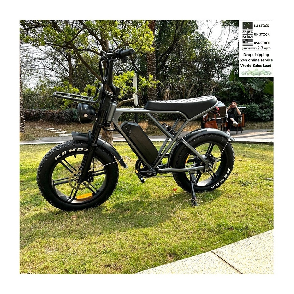 OUXI H9 ebike 750W motor retro e bike europe warehouse hot sale mountain fat tire 20inch V9 electric bicycle e bike