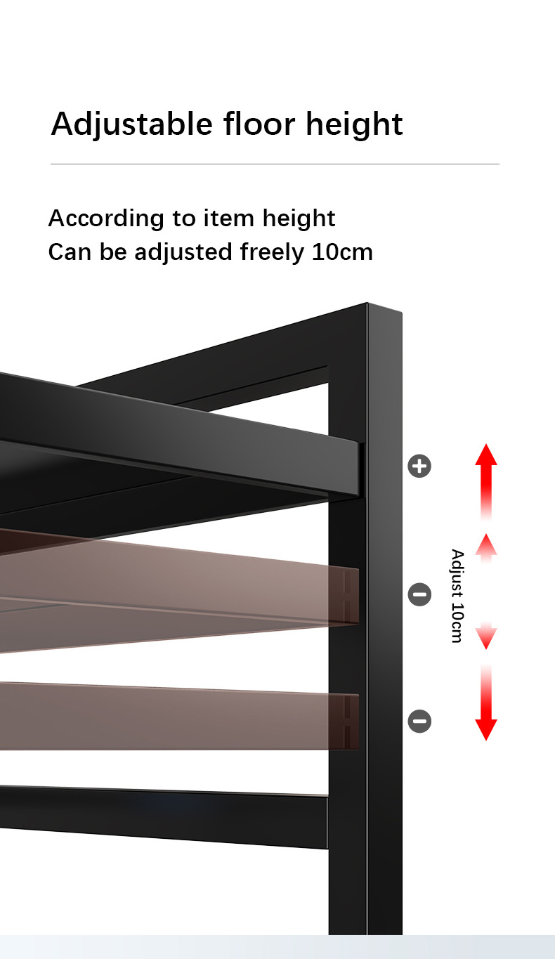 Microwave Oven Rack, Kitchen Countertop Storage Extension Shelf Metal Baker Workstation Shelving Retractable Racks