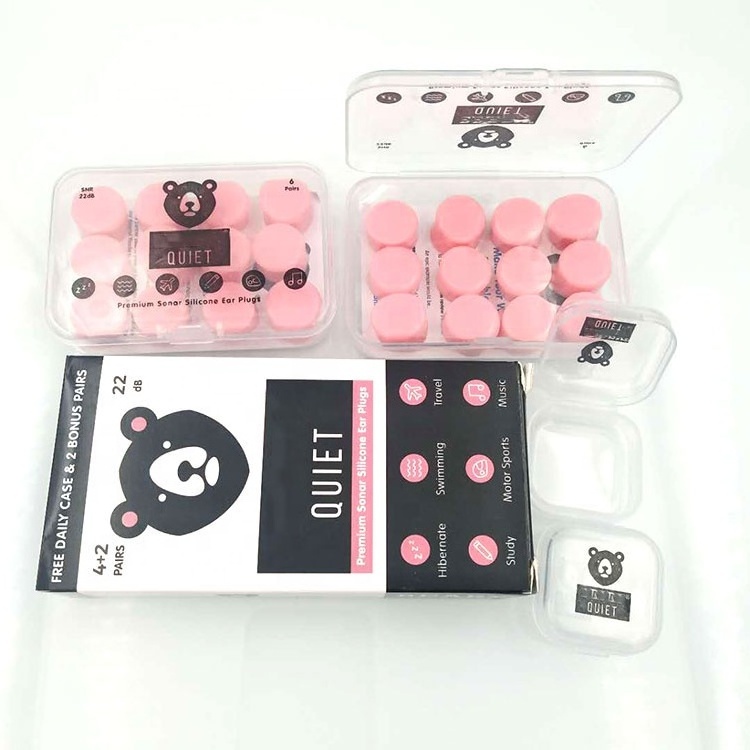 Custom Colors Deepsleeps Ear Plugs for Sleeping Soft Silicone Putty Moulded noise reduction Earplug Silicone