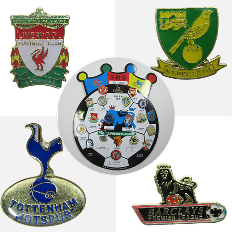 OEM ODM Enamel Pin Set Design Custom Zinc Alloy Metal Badges For Cloth Handbag Accessories