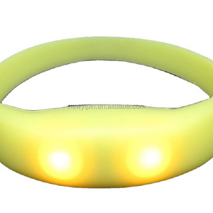 Party and event flash LED bracelet customized logo printing led silicon wristband remote controlled led bracelet