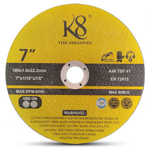 High quality 180mm 7 inch disco de corte cutting wheel cutting disc for metal