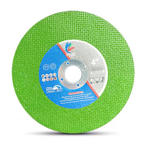 High quality 4 inch green single net cutting disc cut off wheel cutting wheel for metal