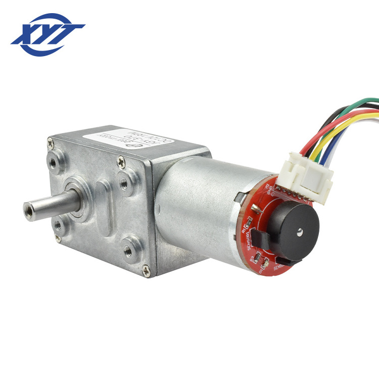 JGY-370 Micro Brush Turbo-reducing 24 Volt DC 40RPM Reduction Gearbox Engine Mini Encoder Worm Gear Motor For Smart Equipment