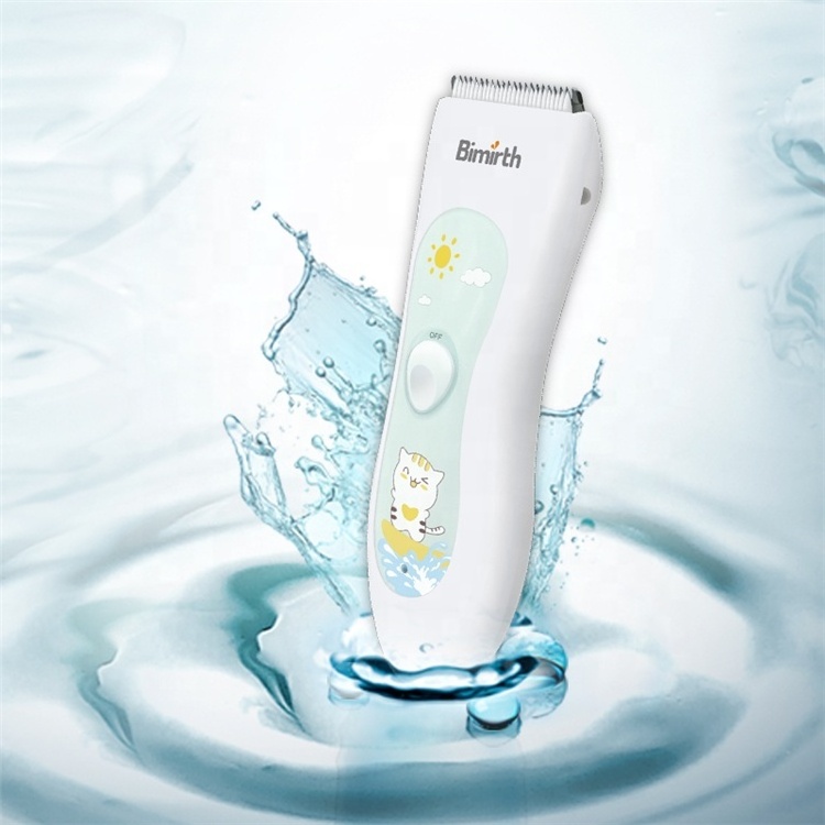 Bimirth Personal Hair Trimmers Household IPX7 Waterproof Usb Rechargeable Cordless Kids Baby Safe Silent Hair Clippers