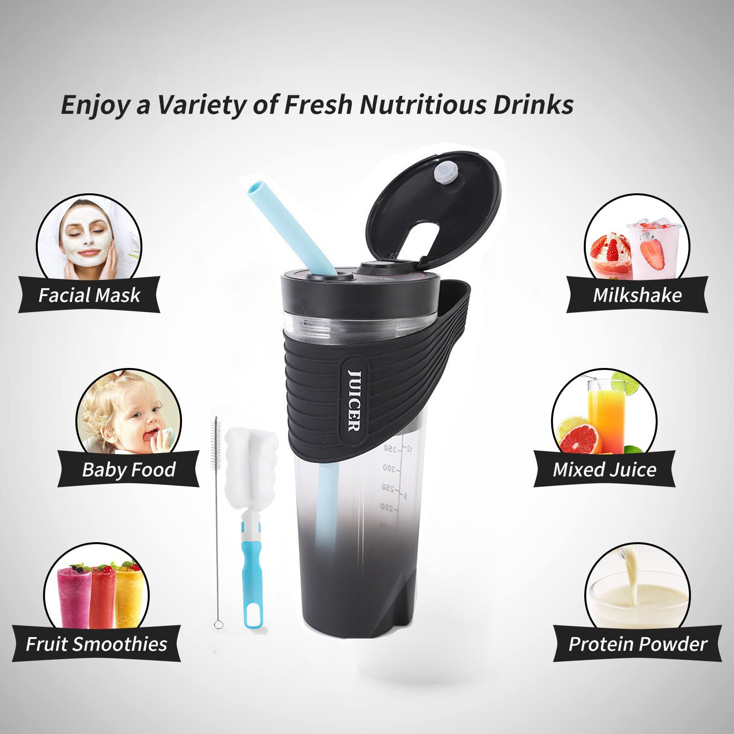 High Speed Portable Blender Cup Recharge blender 150W Electric Fruit Juicer Bottle Mini Personal Blender For Shakes And Smoothie