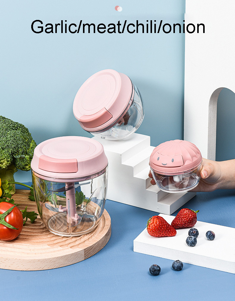 NEWYUES Kitchen accessories manual Vegetable Cutter meat food chopper mini garlic crusher chili and ginger crusher