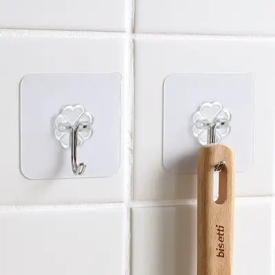 Strong Adhesive Door Wall Hanger Hooks Suction Heavy Load Wall Bathroom Kitchen Coat And Hat Wall Hook