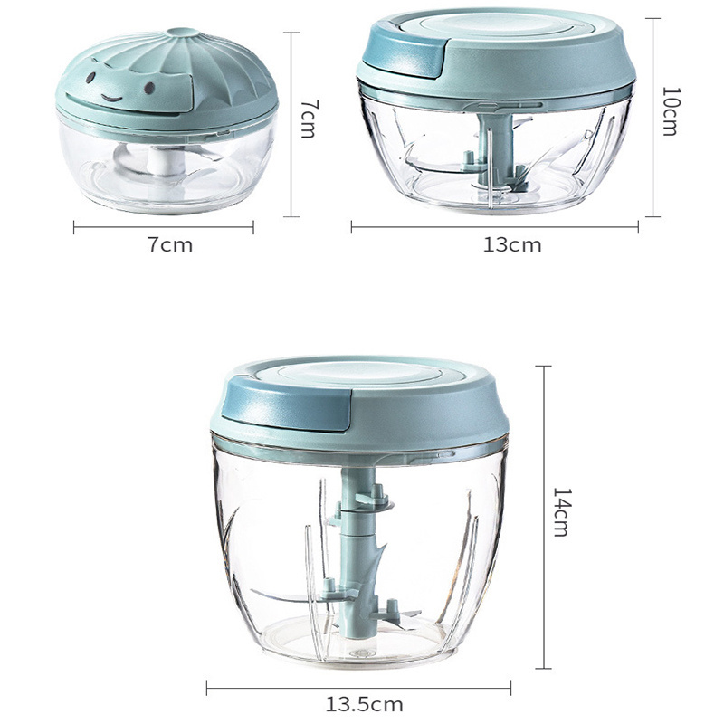 NEWYUES Kitchen accessories manual Vegetable Cutter meat food chopper mini garlic crusher chili and ginger crusher