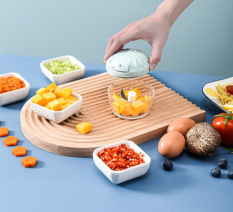 NEWYUES Kitchen accessories manual Vegetable Cutter meat food chopper mini garlic crusher chili and ginger crusher