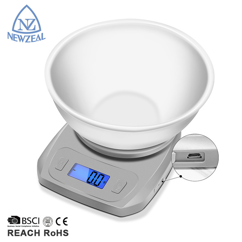 Retro Manual 5000G High Baking Calories Electric Digital Egg Weighing Kitchen Food Scale With Bowl