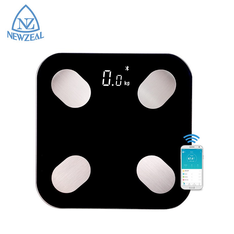 Blue Tooth 180Kg 396Lb Smart Auto Scale Weighting Digital Floor Scale With Mobile App