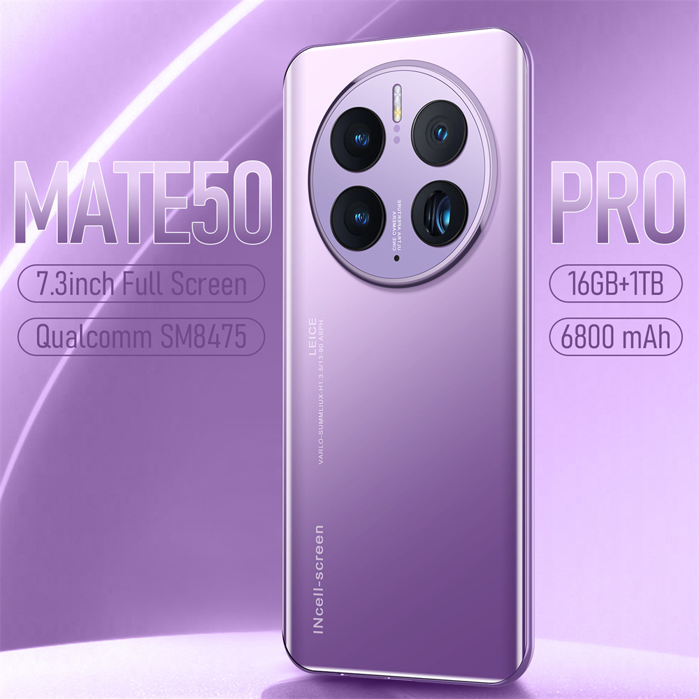 New arrival big memory 16ram+1TROM Mate50 pro poco x3 pro back cover techno phones