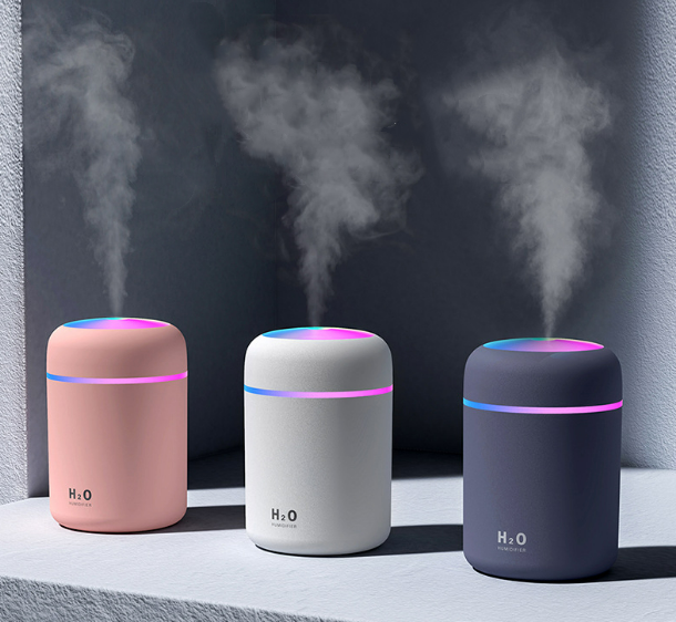 Mini Freshener Smart Ultrasonic Led Night Light Portable Home Car 300ml H2O Spray Air Mist Humidifier Aromatherapy Diffuser