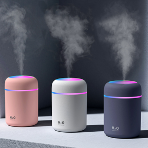 Mini Freshener Smart Ultrasonic Led Night Light Portable Home Car 300ml H2O Spray Air Mist Humidifier Aromatherapy Diffuser