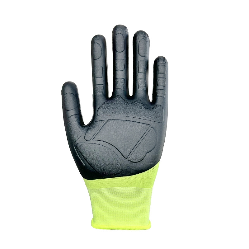 Wear resistance high dexterity food safe TPE injection molded maximum grip work hand gloves for construction DIY Hardware