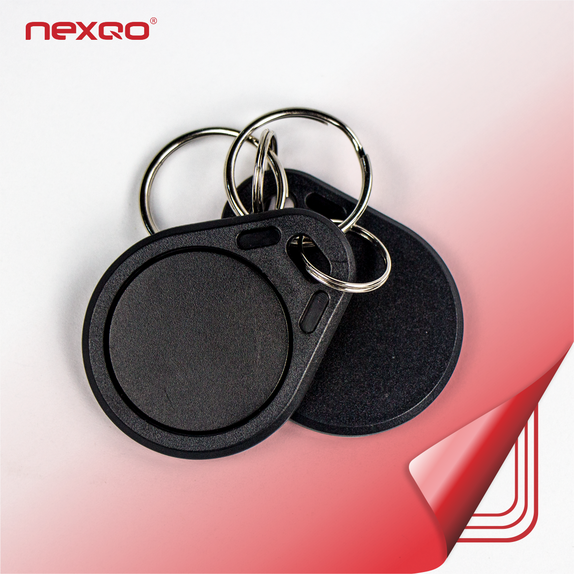 Free Sample High Security RFID Keyfob Custom Logo Access Control RFID Keychain For Door Entry Control