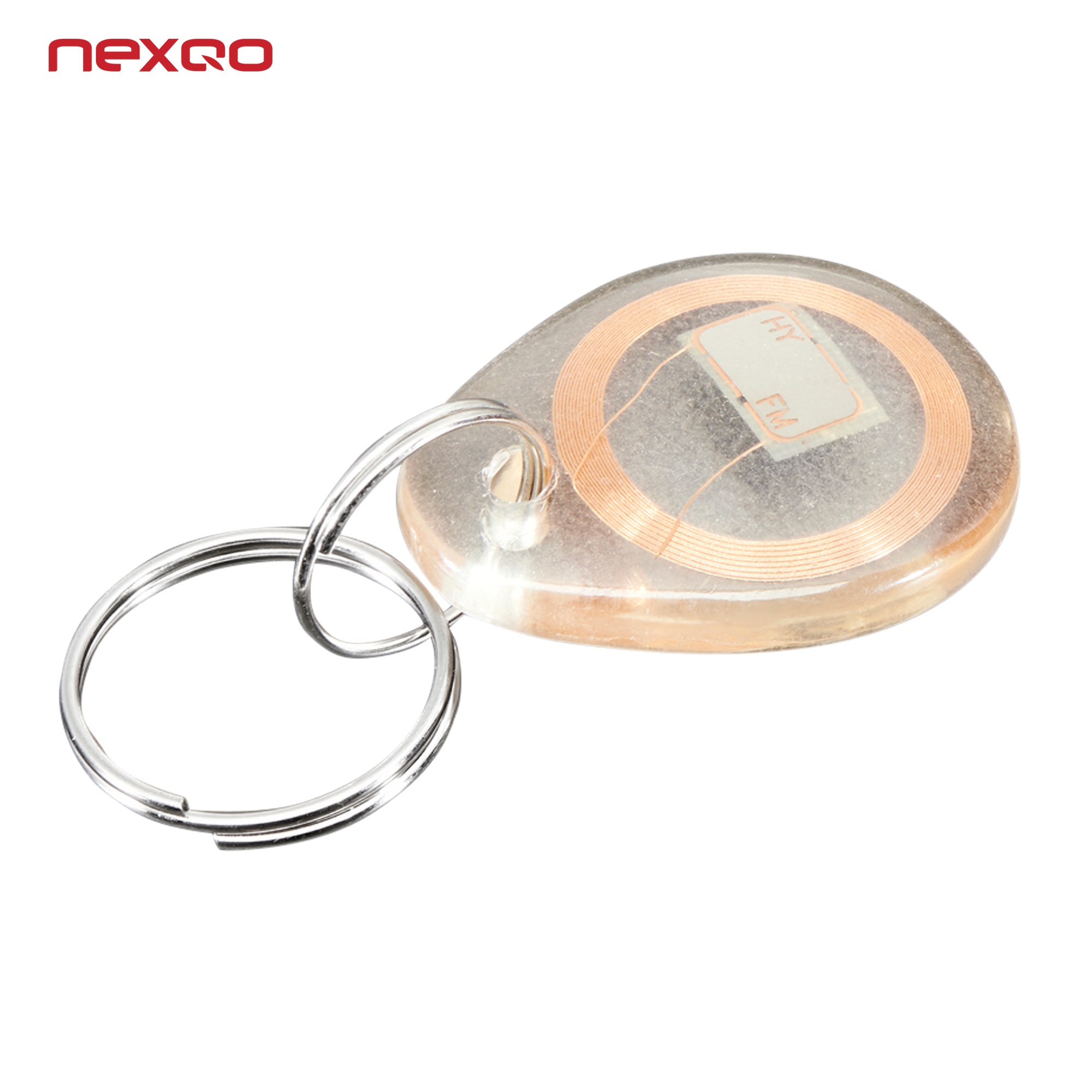 125KHz LF EM4305 T5577 / 13.56MHz HF F08 RFID Tag Rewritable Keyfob with Keychain