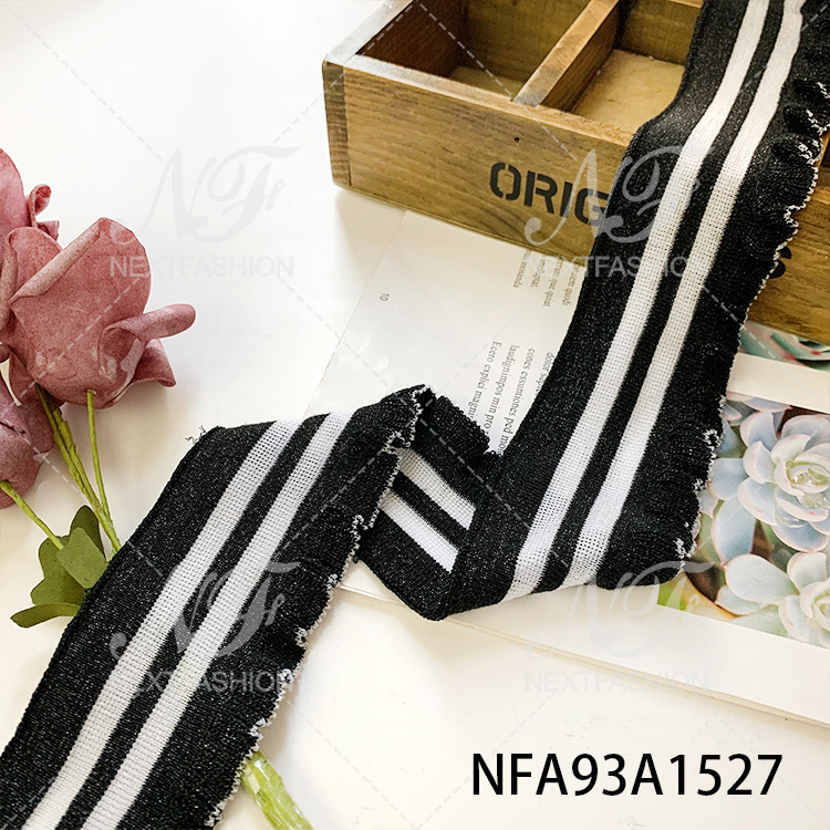 Beautiful polyester material can be customized high-quality clothing decoration rib