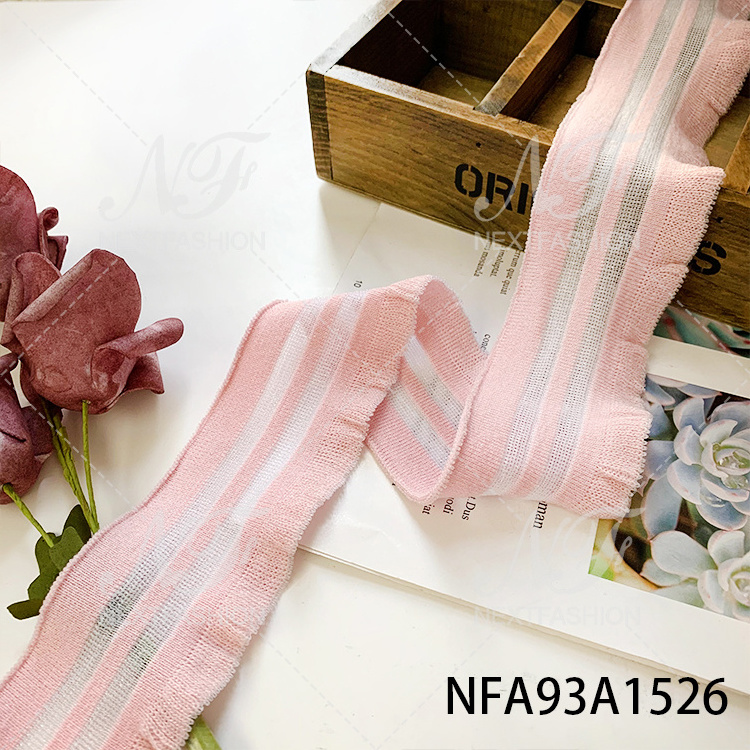 Beautiful polyester material can be customized high-quality clothing decoration rib