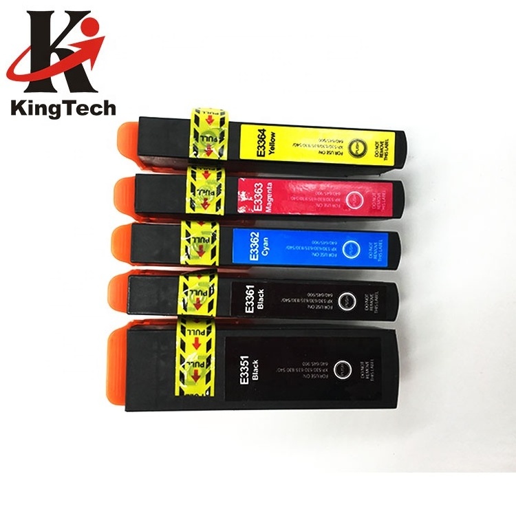 KingTech Refillable Color Compatible Ink CartridgesT3351 T3361 T3362 T3363 T3364 for Epson T33XL