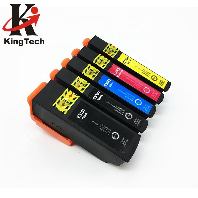 KingTech Refillable Color Compatible Ink CartridgesT3351 T3361 T3362 T3363 T3364 for Epson T33XL