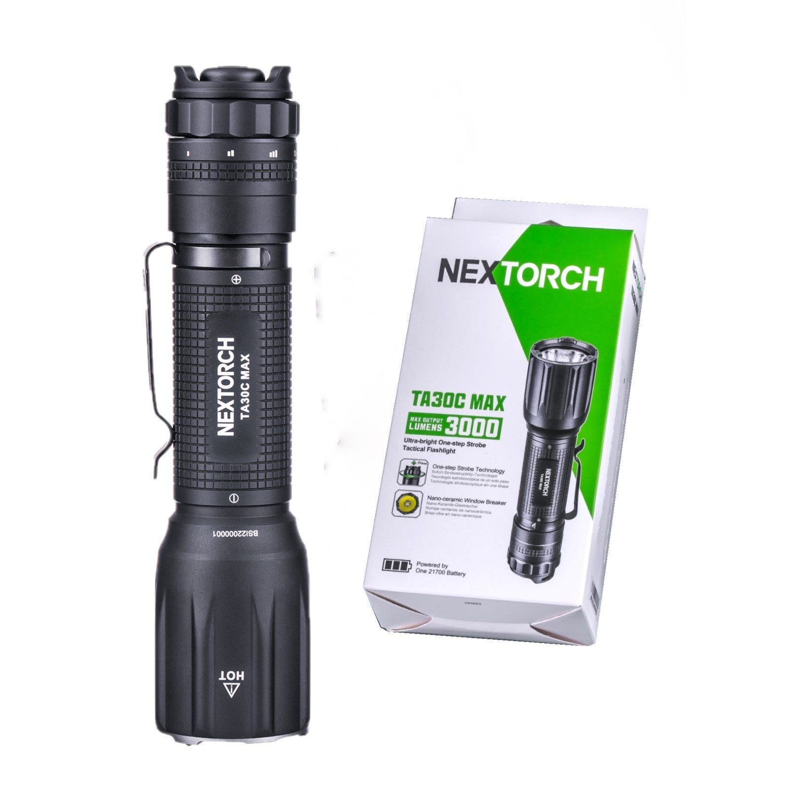 3000 lumen tactical flashlight TA30C MAX el feneri outdoor led flashlight tactical torch light led  powerful flashlights