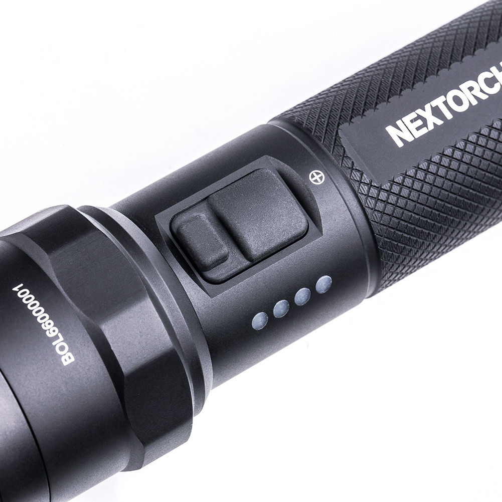 1300 lumen Nextorch P83  USB rechargeable outdoor lighting linterna  stick self defense tactical flashlight