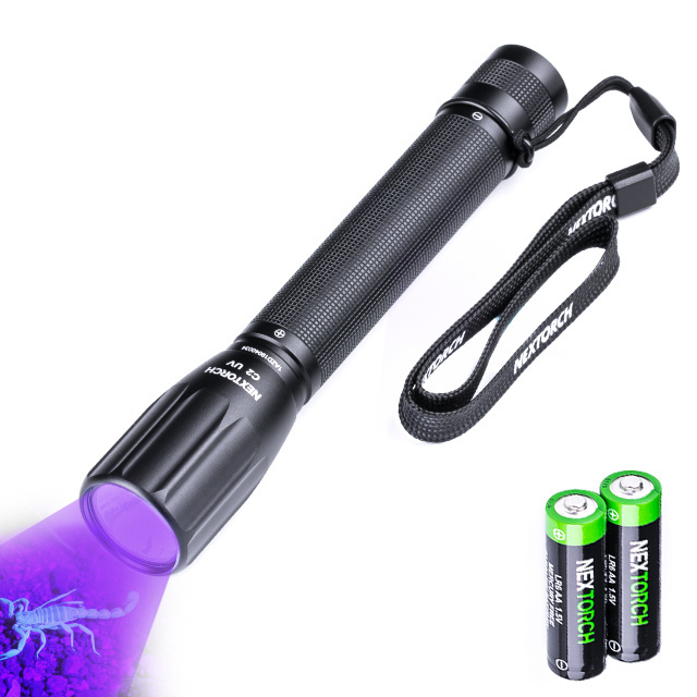 Purple Light Nextorch UV LED Flashlight pet With Aluminum Pocket LED UV Torch Light 405nm uv led flashlight