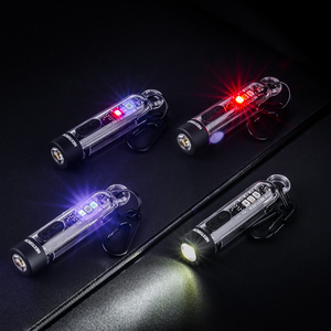 mini led flashlight keychain K40 pocket flashlight mini torch aluminum flashlight pocket rechargeable multiple light source cob