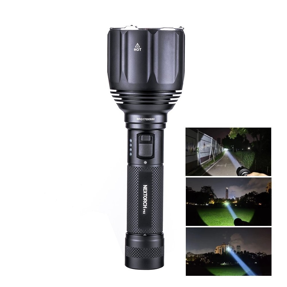 1100 meter 1200 lumen tactical flashlight linterna Nextorch P82 high power long range flashlight for hunting searching