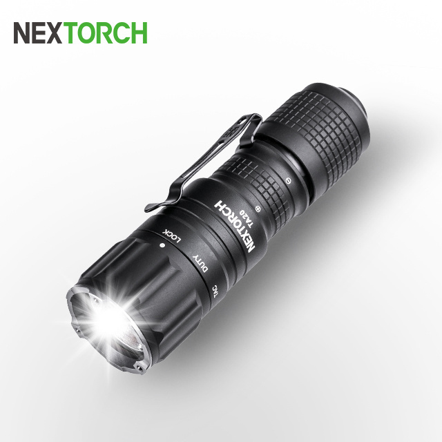 1000 lumen TA20 tactical flashlight compact teaser electric defense power emergency light rechargeable