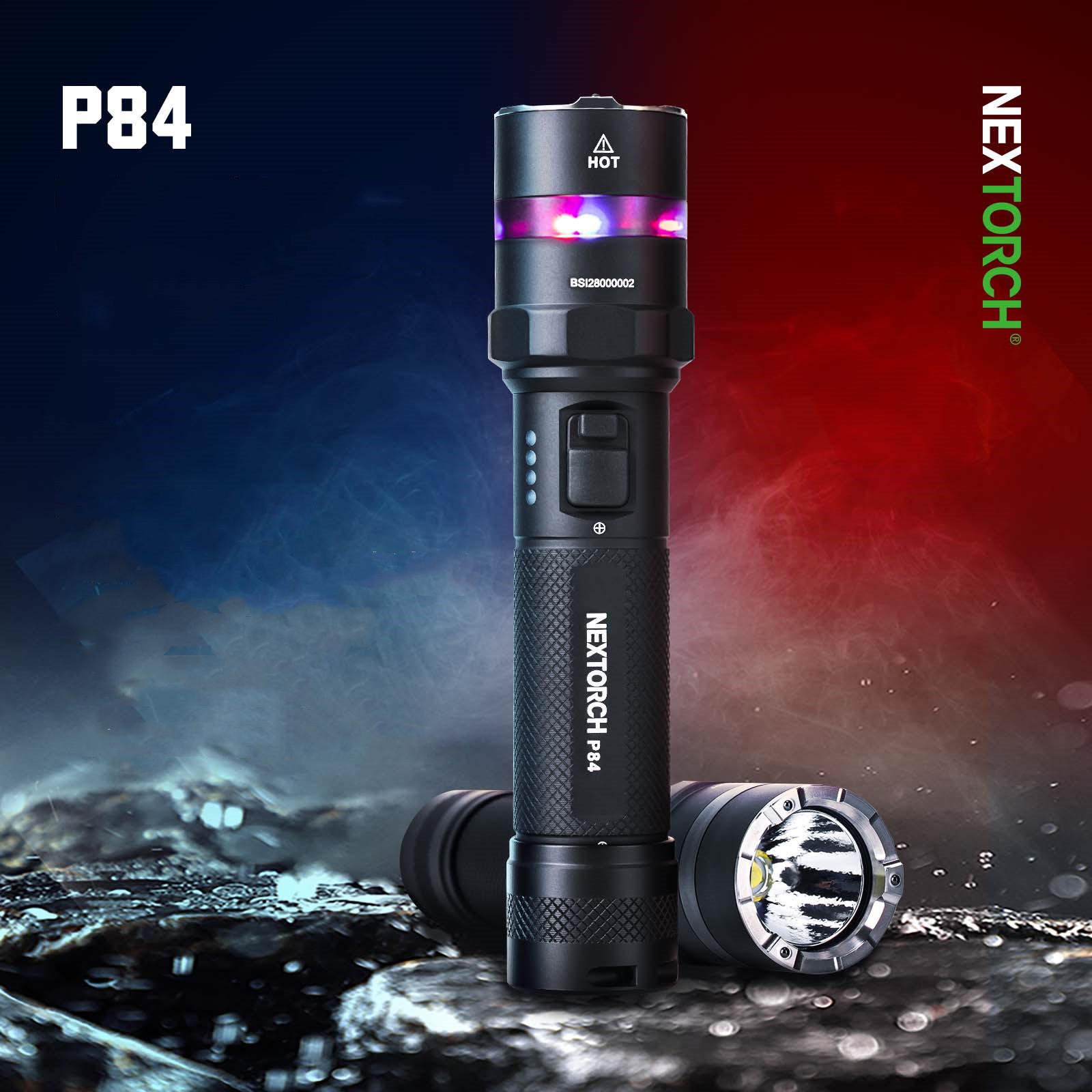 3000 lumen nextorch edc led tactical flashlight ultra bright flashlight handheld led smiling shark flashlight