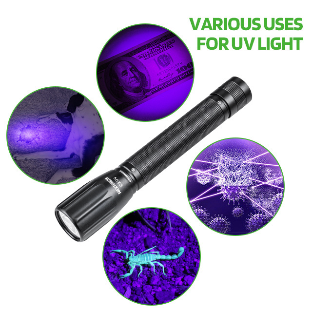 405nm Ultra Violet Torch Lanterna AA Battery Powered Portable Black Lights Detector for Dog Urine Pet Stain UV led Flashlight