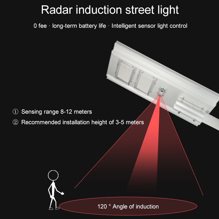 OEM ODM Ip65 Outdoor Waterproof Road Light Night Day Smart Integration 100w 200w 300w 400w All In One Led Solar Street Light