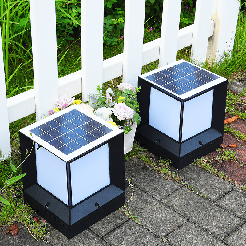 Aluminum 4x4 5x5 or 6x6 3W 5W 7W Modern Garden Main Solar Energy Deck Fence Gate Outdoor LED Solar Light For Post