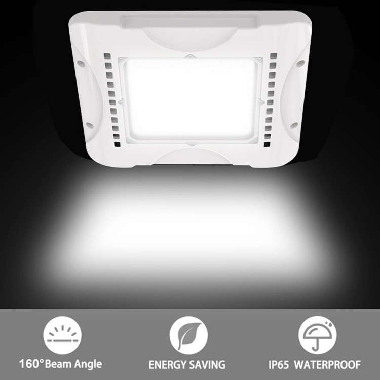 High Quality Outdoor Waterproof Ip65 Petrol Station Aluminum White 100w 150w 200w 240w Led Canopy Light