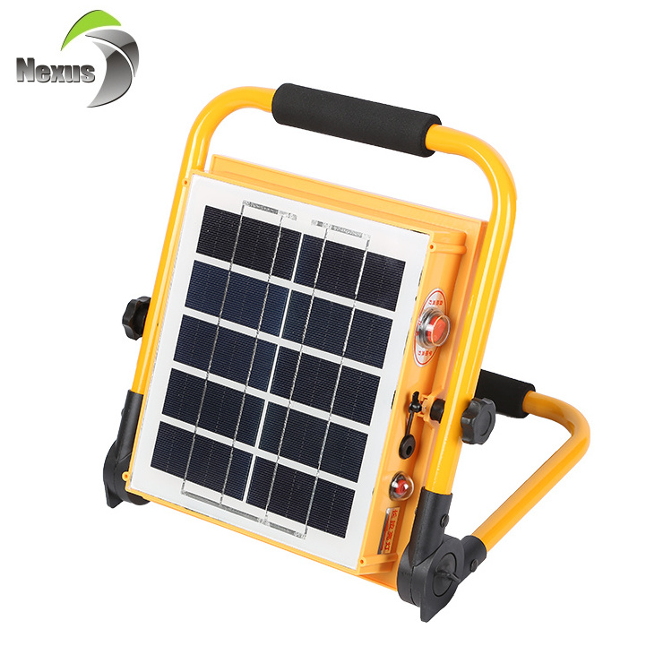 High Power Outdoor Camping Emergency Portable Waterproof Ip65 50w 100w Solar Led Flood Light