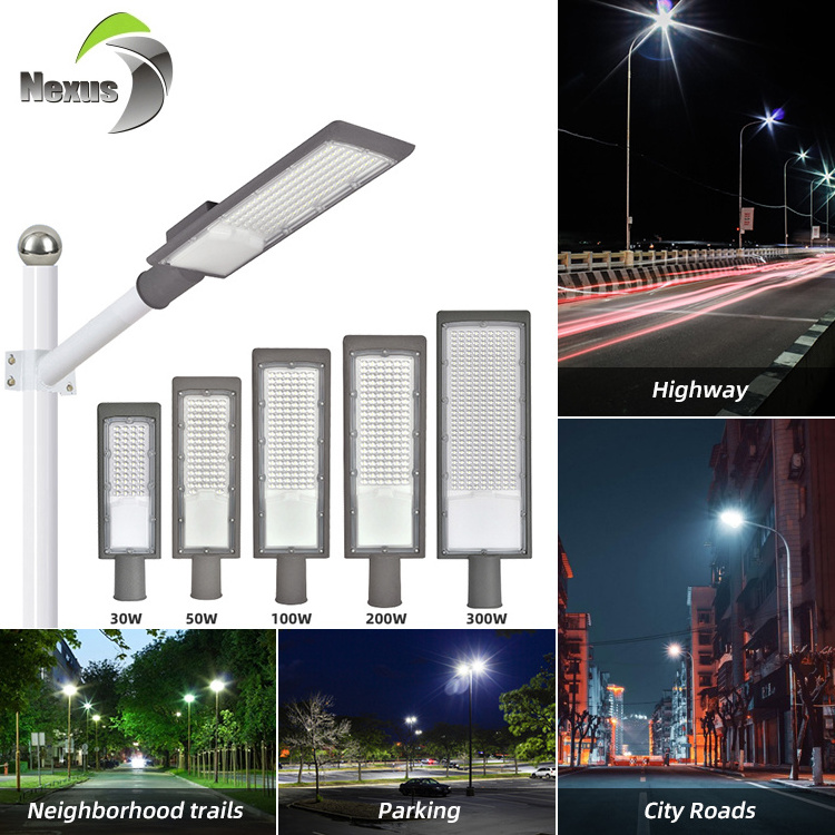 2024 High Power Road Street Lamp Die Casting Aluminum IP65 Outdoor Streetlight 30w 50w 100w 200w 300w Led Street Light