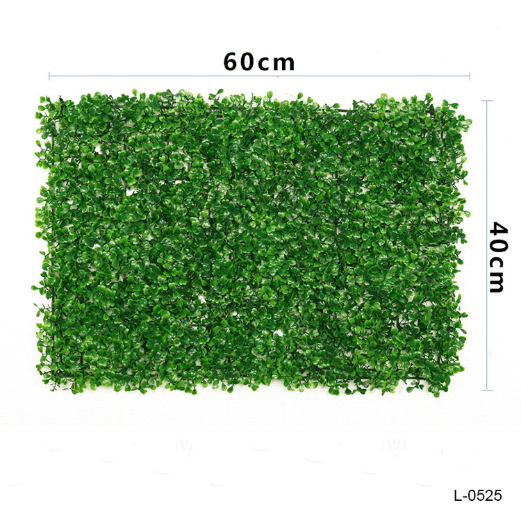 Panels Plastic Greenery Plant Artificial Grass Wall Backdrop For Home Restaurant Indoor Decor