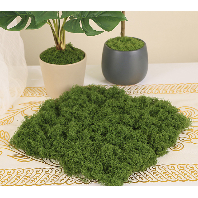 New design Artificial craft Decorative Grass For Christmas Home Office Simulation Plant moss Wall Decor Garden Micro Landscape