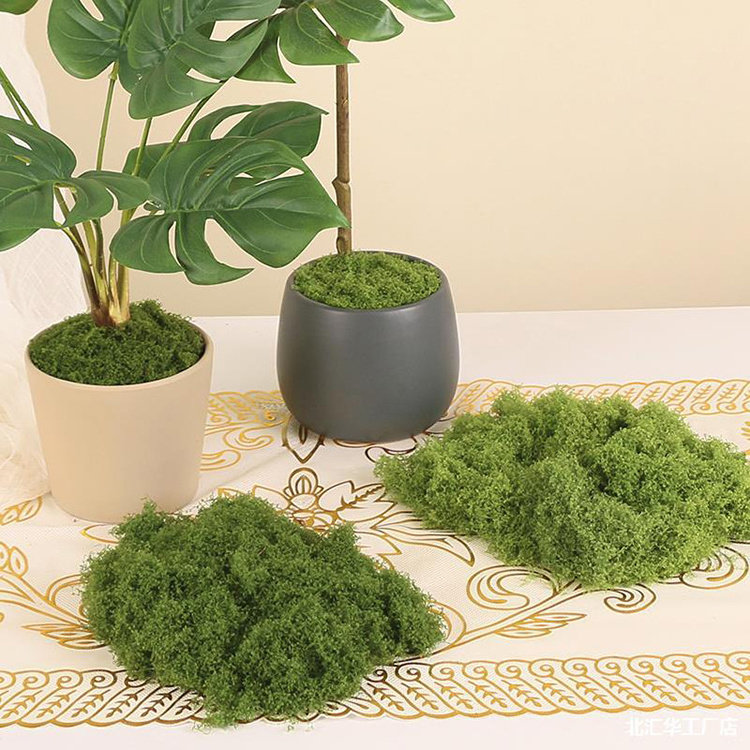 New design Artificial craft Decorative Grass For Christmas Home Office Simulation Plant moss Wall Decor Garden Micro Landscape