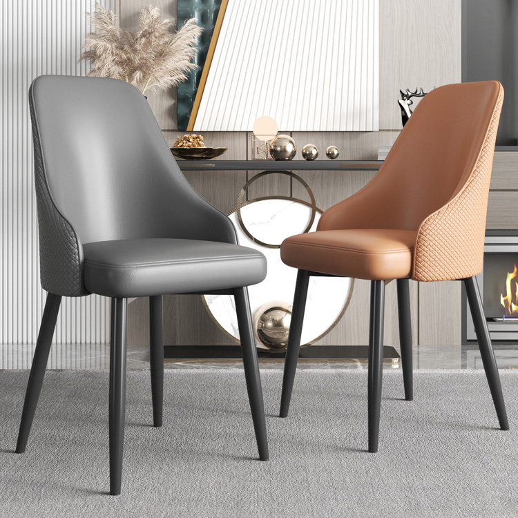 Chair Nordic Luxury Gold Leather Metal Cheap Indoor Wholesale Home Furniture Modern Restaurant Dinning Dining Room Chairs CY163