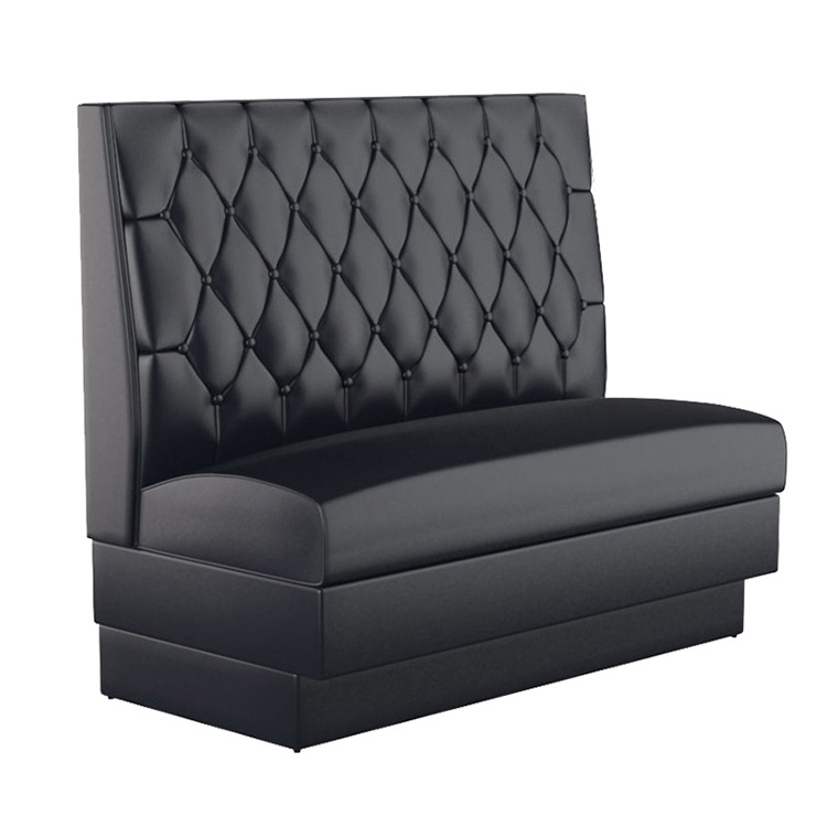 Custom Booths Modern Black Commercial Restaurant Furniture Booth Seating BT706