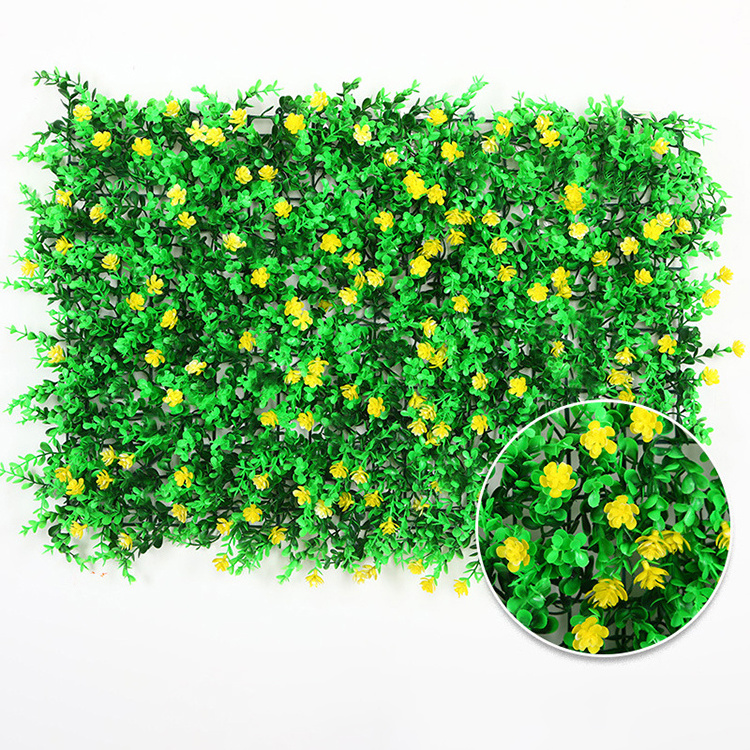 New design Decorative hedge fence Landscape artificial plants vertical green wall